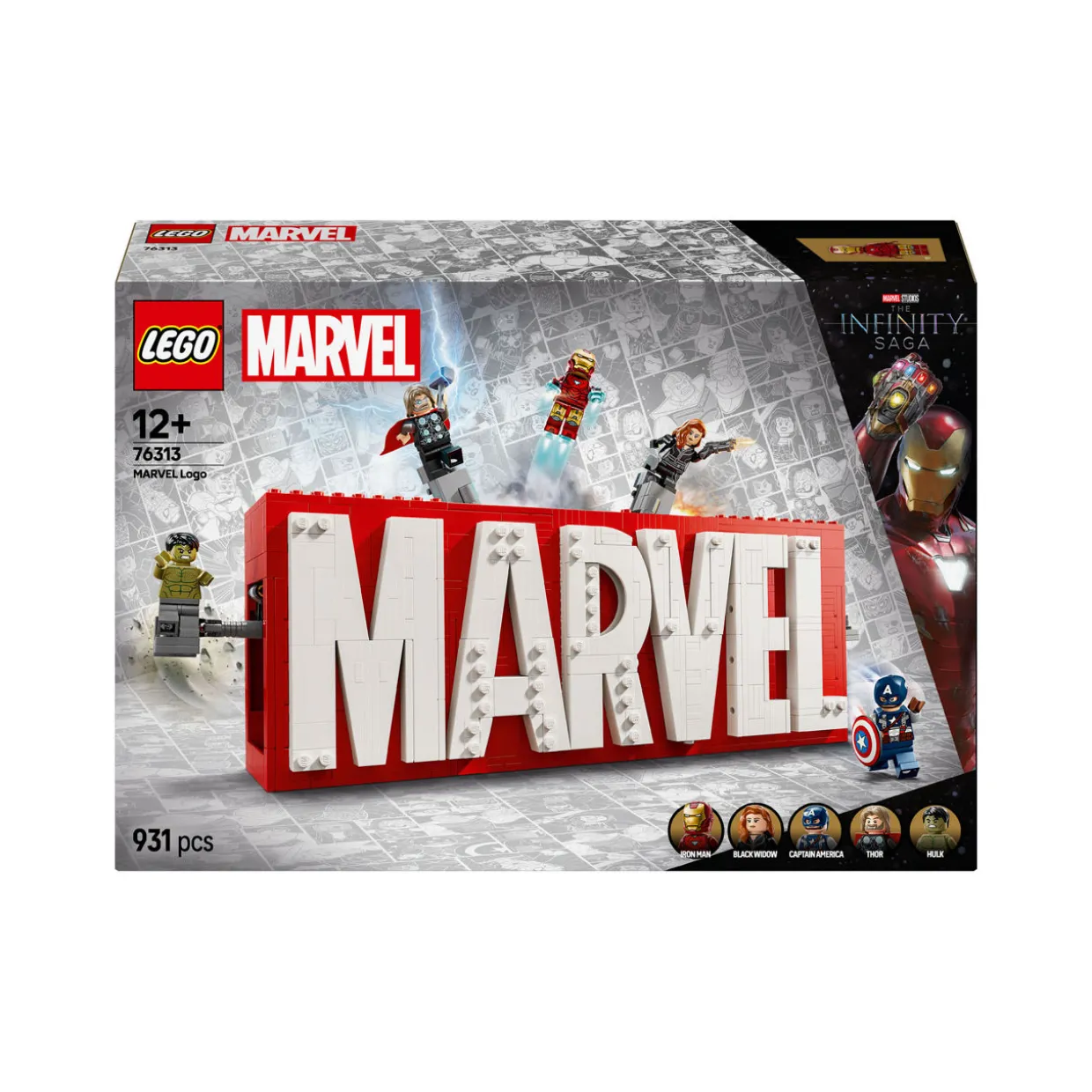Super Heroes Marvel Logo & Minifigures