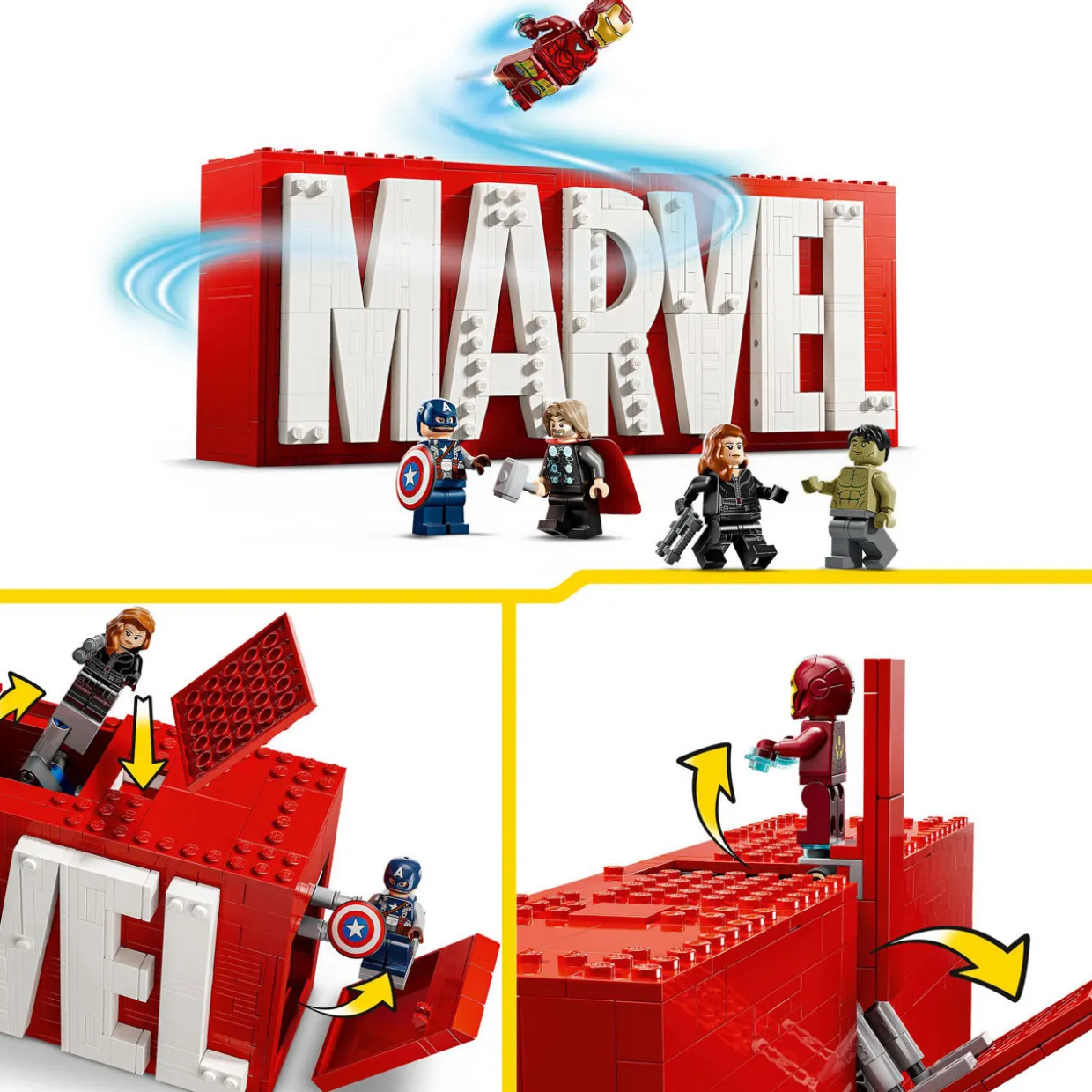 Super Heroes Marvel Logo & Minifigures