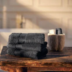Best RITUALS Super Smooth Bamboo Cotton Towel Charcoal Grey
