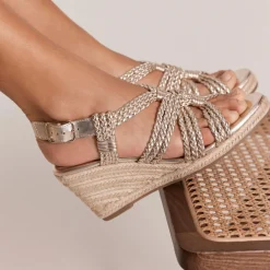 Susie Leather Rope Wedges