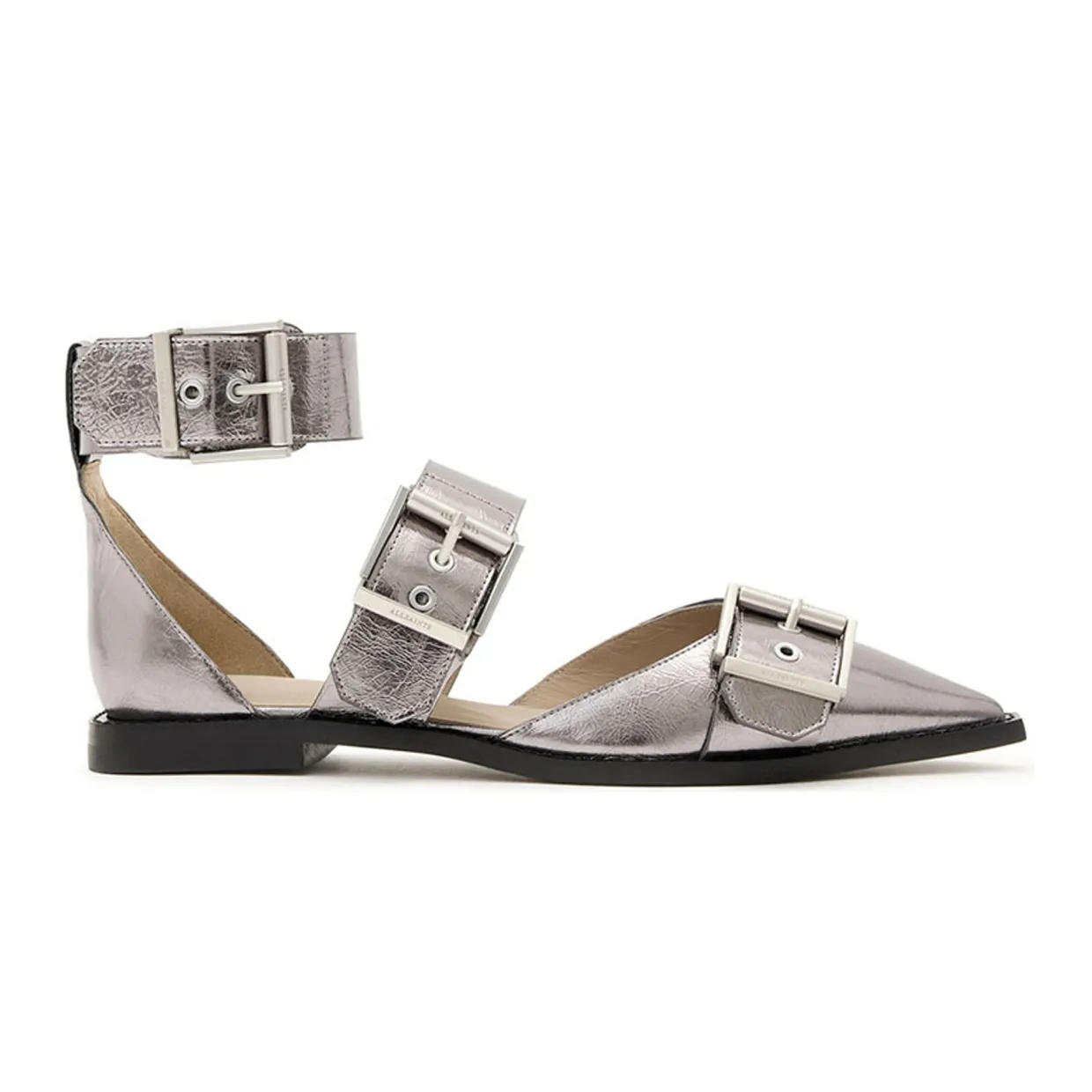 Sutton Metallic Pointed Flats