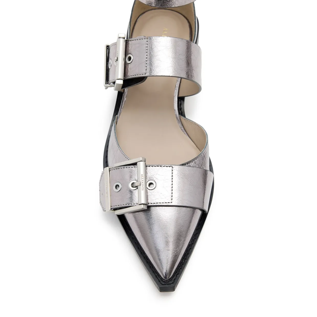 Sutton Metallic Pointed Flats