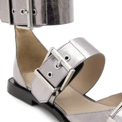 Sutton Metallic Pointed Flats