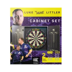 Discount TARGET DARTS Luke Littler Cabinet & Dartboard Set