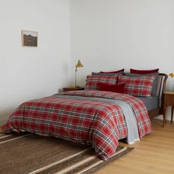 Outlet FOXFORD Tartan Flannel Duvet Set