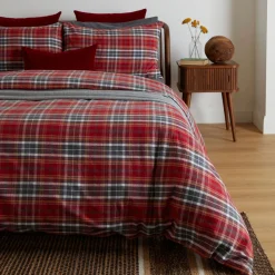 Outlet FOXFORD Tartan Flannel Duvet Set