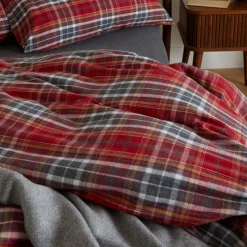 Outlet FOXFORD Tartan Flannel Duvet Set