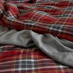 Outlet FOXFORD Tartan Flannel Duvet Set