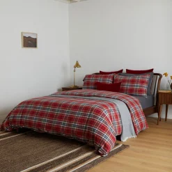 Best FOXFORD Tartan Oxford Pillowcase