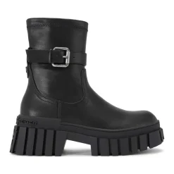 Tegan Sock Buckle Biker Boots