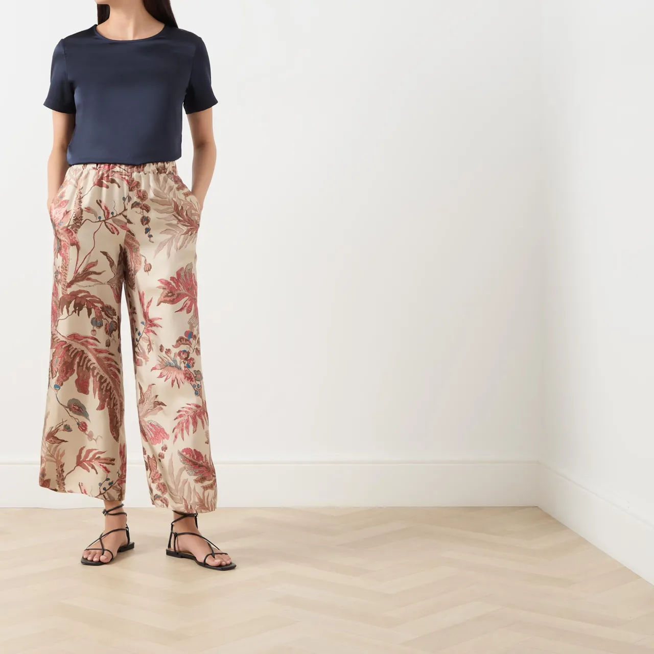 Sale WEEKEND MAX MARA Temide Tapestry Wide Leg Trousers