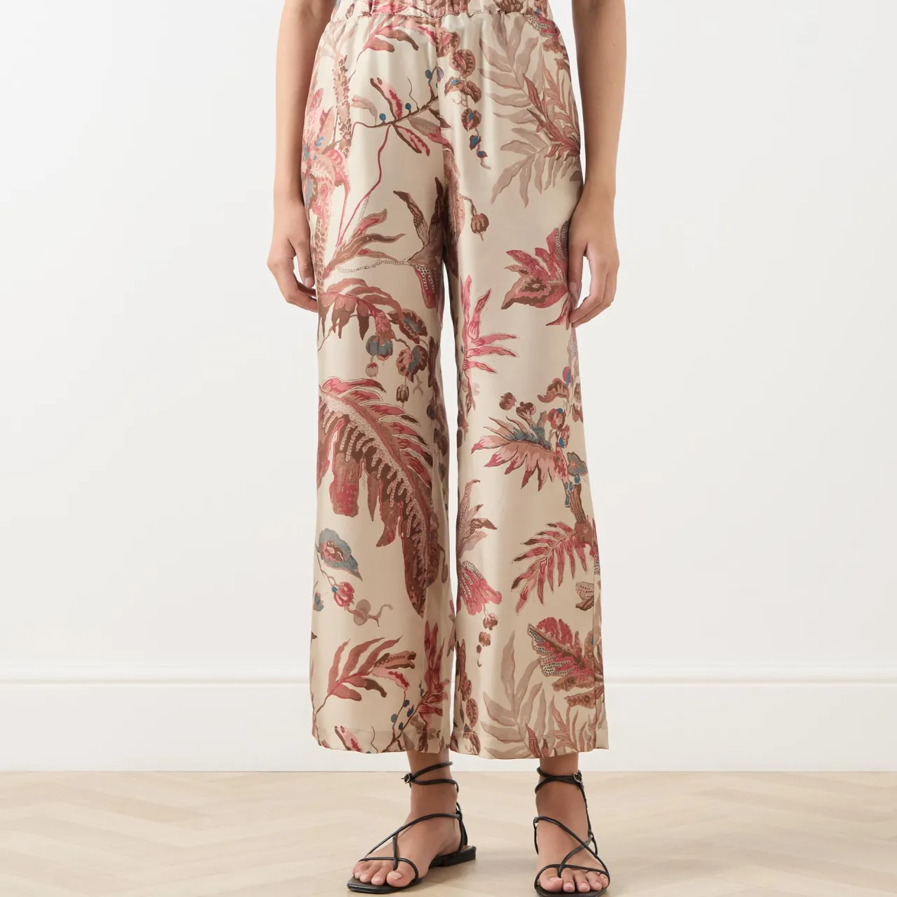 Sale WEEKEND MAX MARA Temide Tapestry Wide Leg Trousers