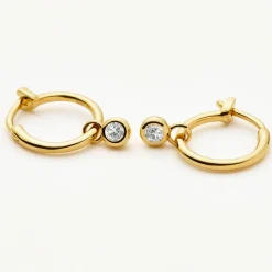 Hot MISSOMA Tennis Charm Mini Hoop Earrings