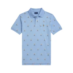 Tennis Print Polo Player Logo Polo Shirt 13-14 Years
