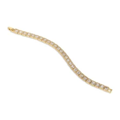 Tennis Square Stone Bracelet