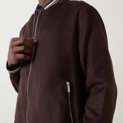 Textured Bomber Jacket