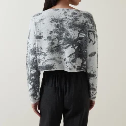 Clearance SARAH PACINI Textured Cropped Sweater