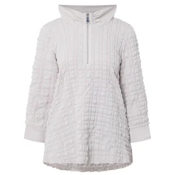 Textured Half-Zip Sweatshirt