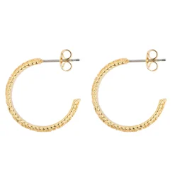 Textured Hoop Earrings