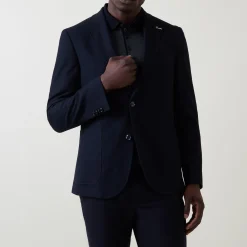 Best BUGATTI Textured Single-Breasted Jacket