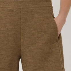 Textured Straight Leg Shorts