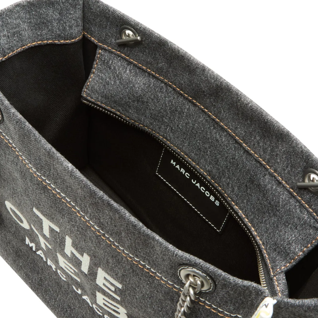 Sale MARC JACOBS The Denim Chain Medium Tote Bag