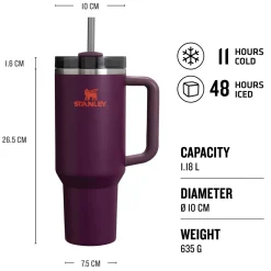 The Plum Quencher H20 FlowState™ Tumbler 1.18L