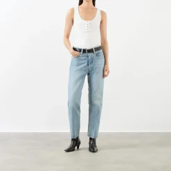 Online FRAME The Vertical High-Rise Straight Leg Jeans