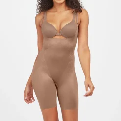 Thinstincts® 2.0 Open-Bust Mid-Thigh Bodysuit