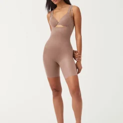 Thinstincts® 2.0 Open-Bust Mid-Thigh Bodysuit