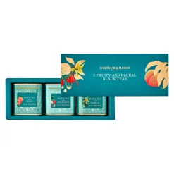 New FORTNUM & MASON Three Mini Black Scented Teas