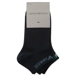 Hot ARMANI Three-Pack Logo Ankle Socks