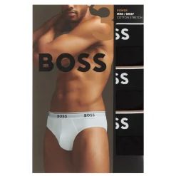 Outlet BOSS Three-Pack Solid Logo Briefs