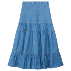 Outlet MINT VELVET Tiered Denim Skirt