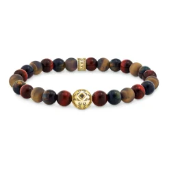 Outlet THOMAS SABO Tiger's Eye Beaded Bracelet