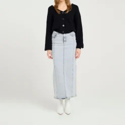 Hot GESTUZ Tillia Denim Pencil Skirt