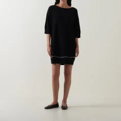 Sale SARAH PACINI Tipped Knit Mini Dress