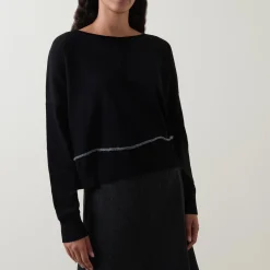 Fashion SARAH PACINI Tipped Knit Sweater