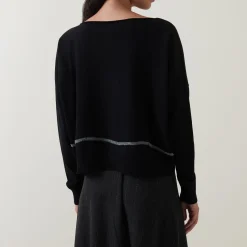 Fashion SARAH PACINI Tipped Knit Sweater