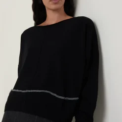 Fashion SARAH PACINI Tipped Knit Sweater