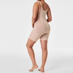 Discount SPANX TotalContour Open-Bust Mid-Thigh Bodysuit