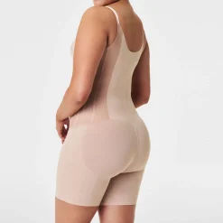 Discount SPANX TotalContour Open-Bust Mid-Thigh Bodysuit