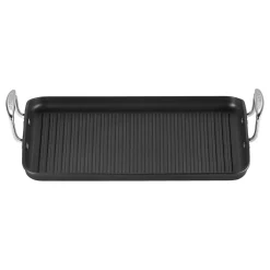 Toughened Non-Stick Ribbed Rectangular Grill 35cm