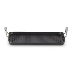 Toughened Non-Stick Ribbed Rectangular Grill 35cm