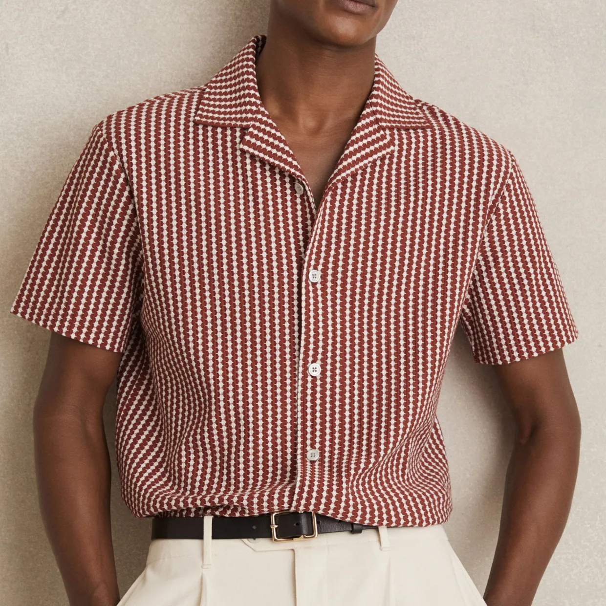 Tower Textured Stripe Casual Shirt
