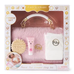 Sale FAO DOLLS Toy Doll Faux Fur Diaper Bag Set