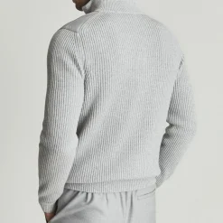 Sale REISS Trainer Hybrid Zip-Through Sweater