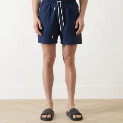 Traveller Polo Player Logo Drawstring Shorts