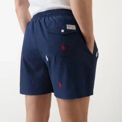 Traveller Polo Player Logo Drawstring Shorts