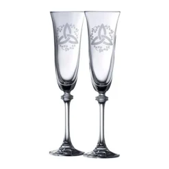 Best GALWAY CRYSTAL Trinty Knot Shamrock Liberty Flutes